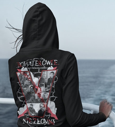 Damska bluza z kapturem BOHATEOWIE NIEZŁOMNI